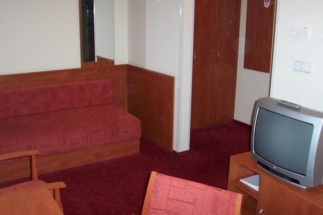 Blick in das Einzelzimmer Hotel Beranek