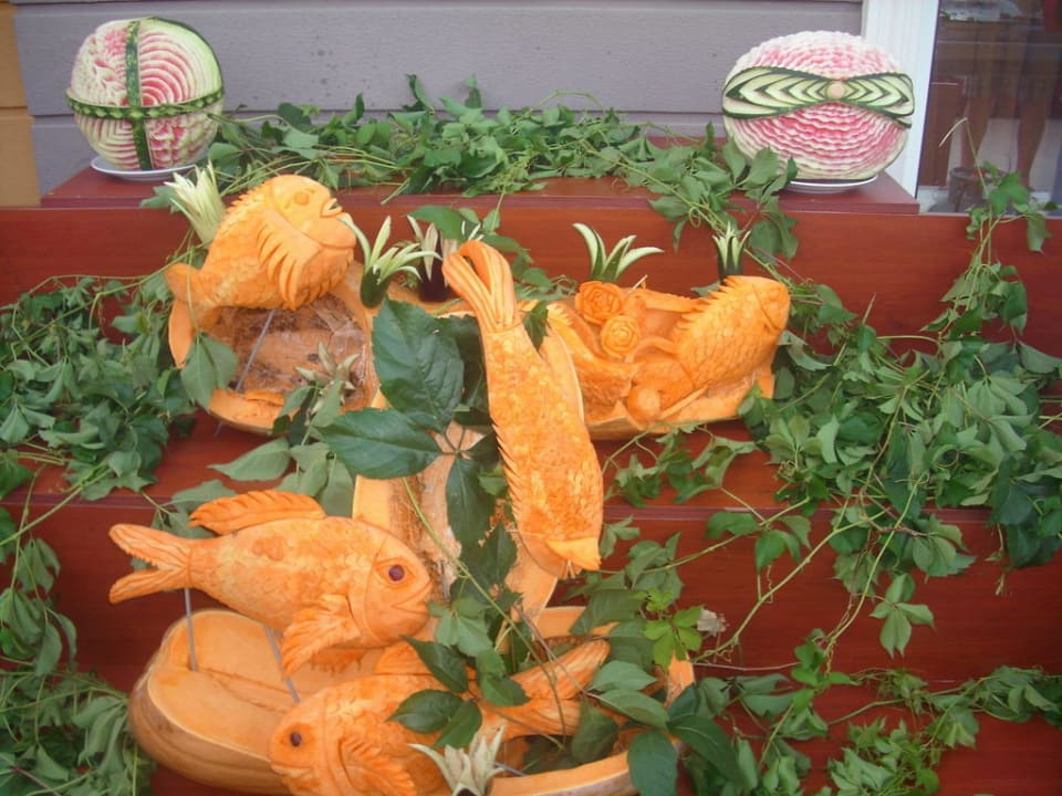 Wycięte ryby z dyni  Clover Magic Park Beach Alanya