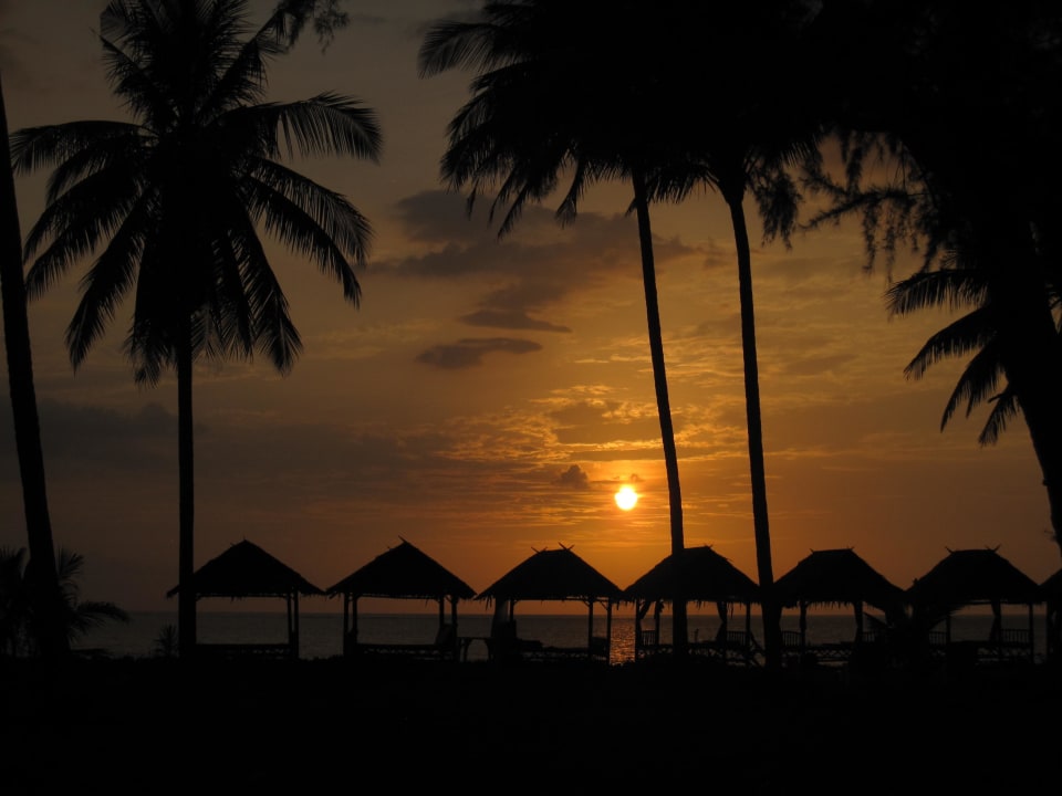 Sonnenuntergang Hotel Strand Sudala Beach Resort