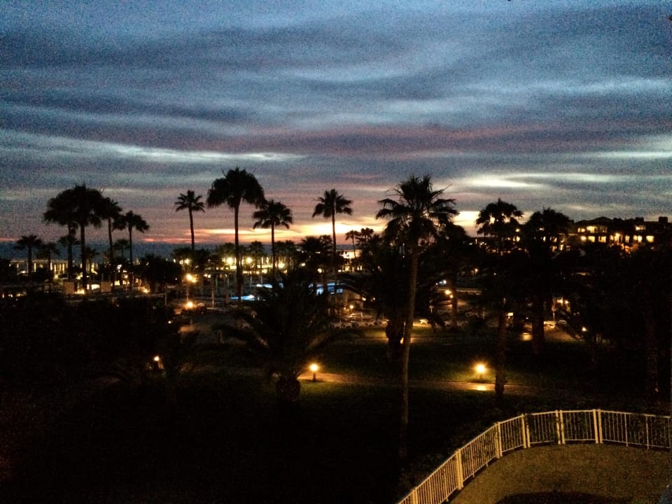 Sonnenuntergang aus Zimmersicht Hotel Riu Gran Canaria