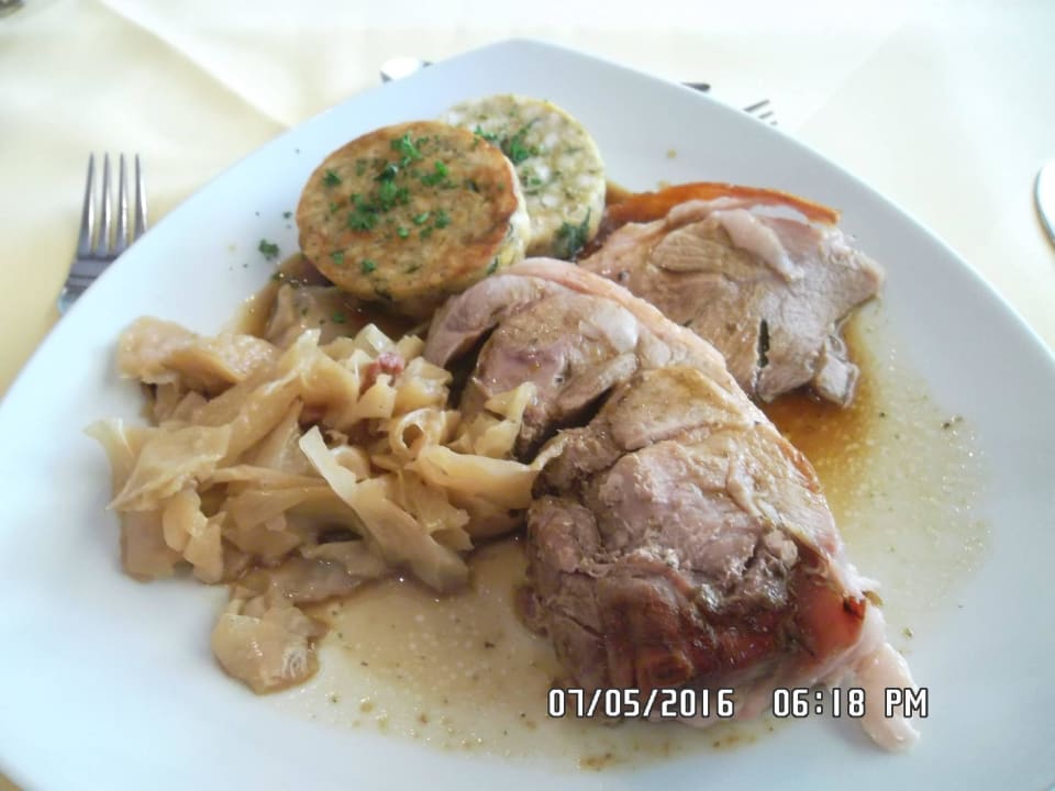 Abendessen - Hauptgang - Schweinefleisch Hotel Königssee