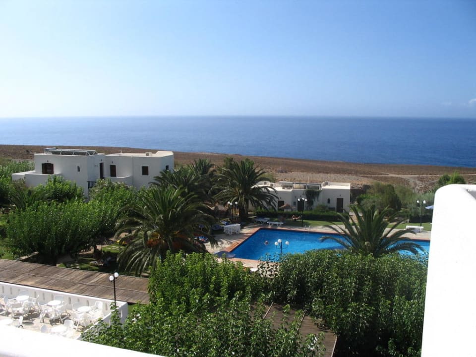 Blick vom Hoteldach Vritomartis Naturist Resort