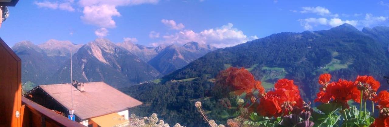 Panoramablick vom Balkon Hotel Stullerhof