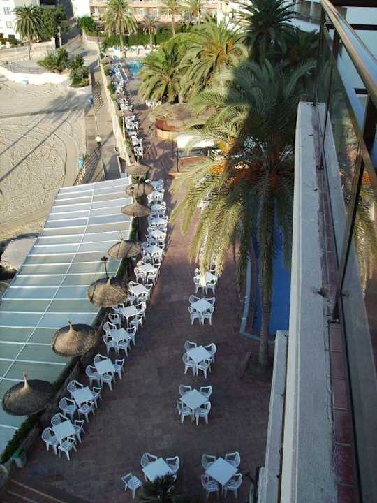 Blick auf die schöne Sonnenterrasse Be Live Marivent - Adults only