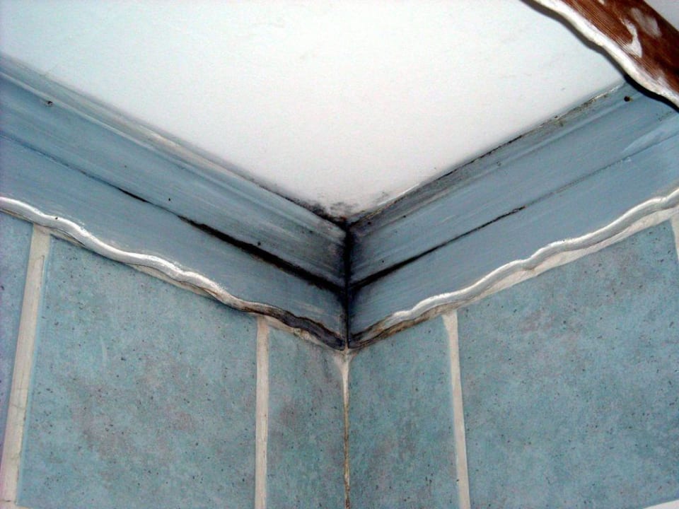 Schimmel an der Decke vom Bad Mitsis Rodos Village