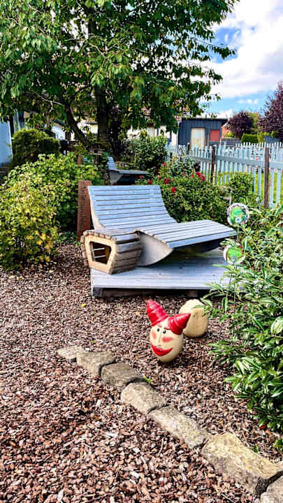 Gartenanlage Ferienhaus Annodazumol