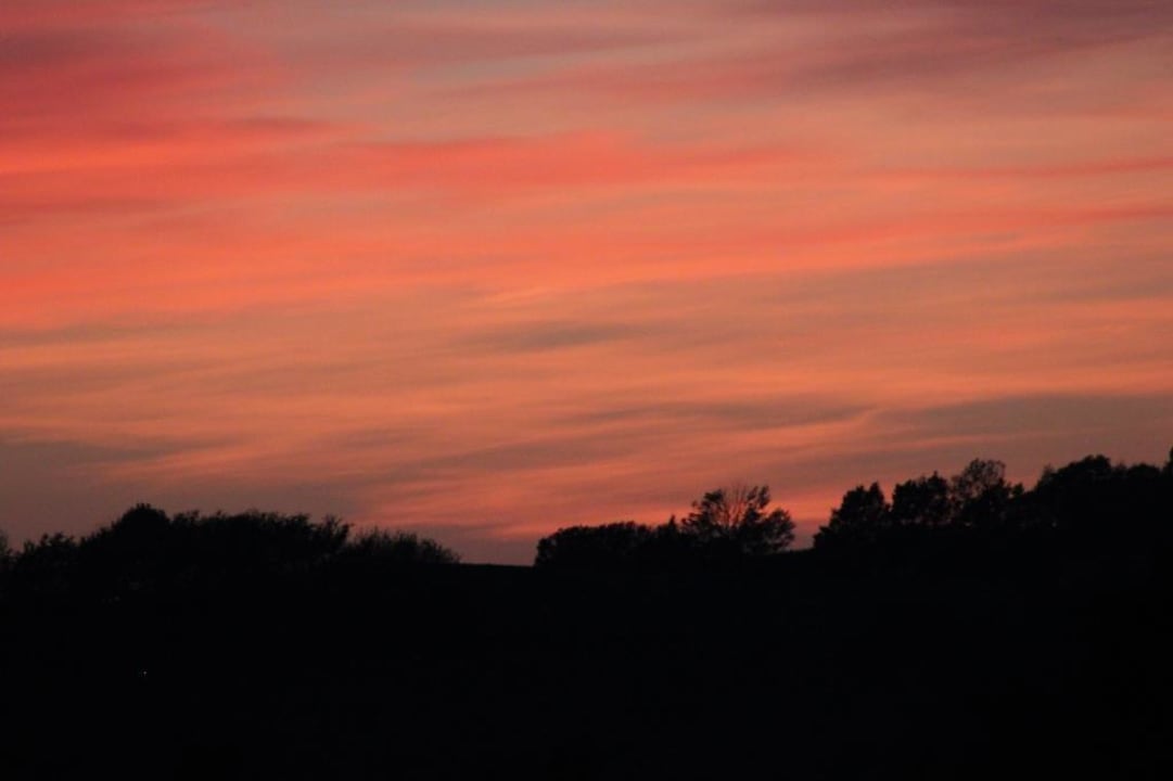 Sonnenuntergang vom Balkon Hotel Garni Loipenhof