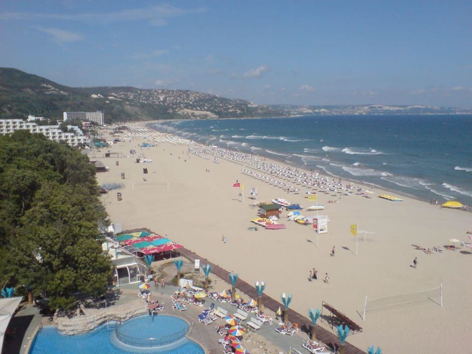 Blick Richtung Stadt vom Zimmer Hotel Borjana