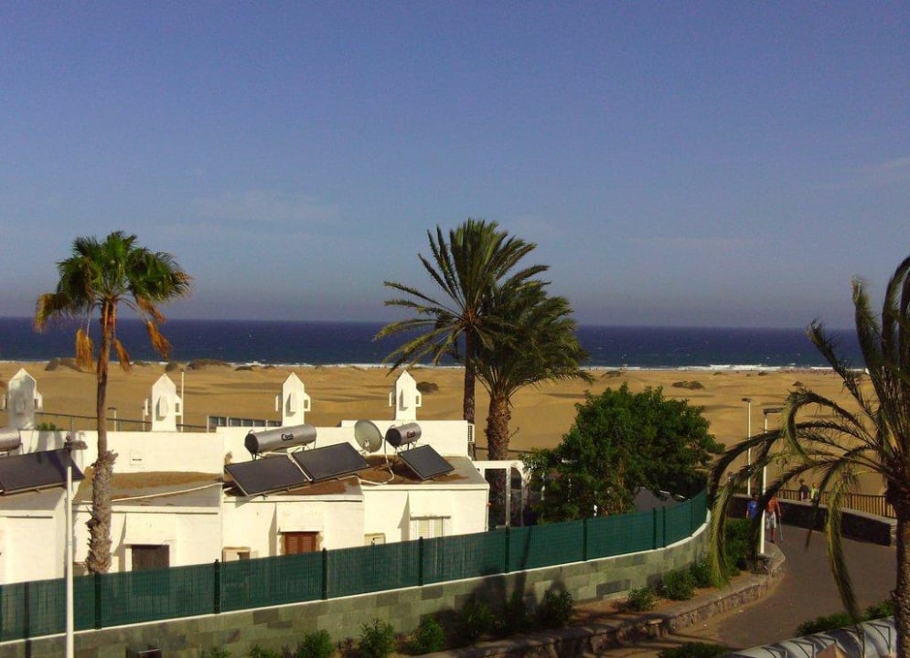Blick vom Balkon des Einzelzimmers Hotel Riu Palace Maspalomas Adults Only