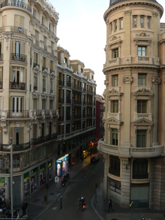 Ausblick aus unserem Zimmer NH Collection Madrid Gran Vía