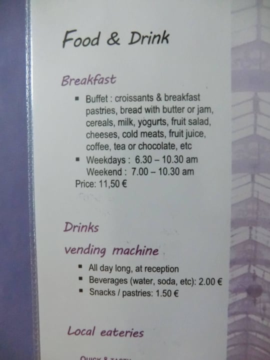 Frühstücksinfo ibis Styles Paris Place d'Italie Butte aux Cailles