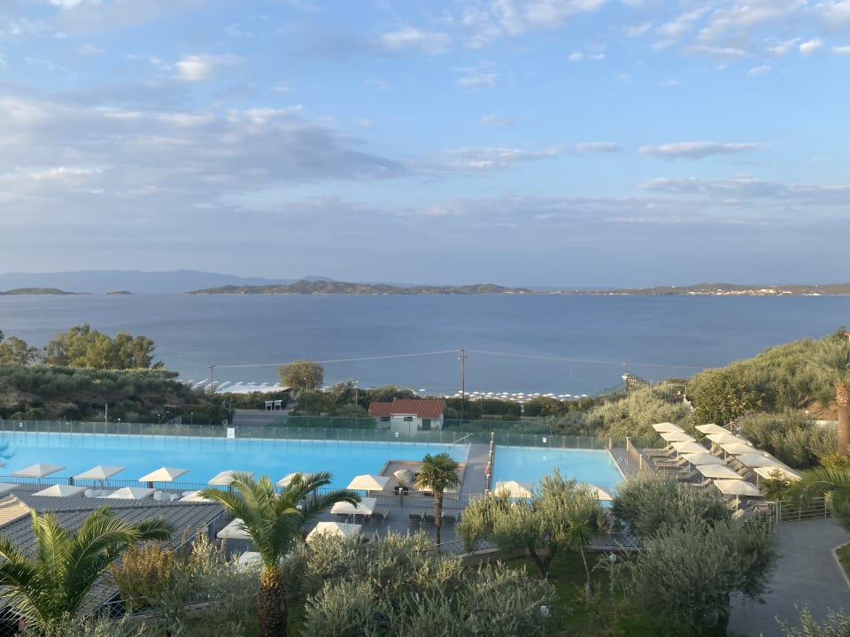 Ausblick Akrathos Beach Hotel