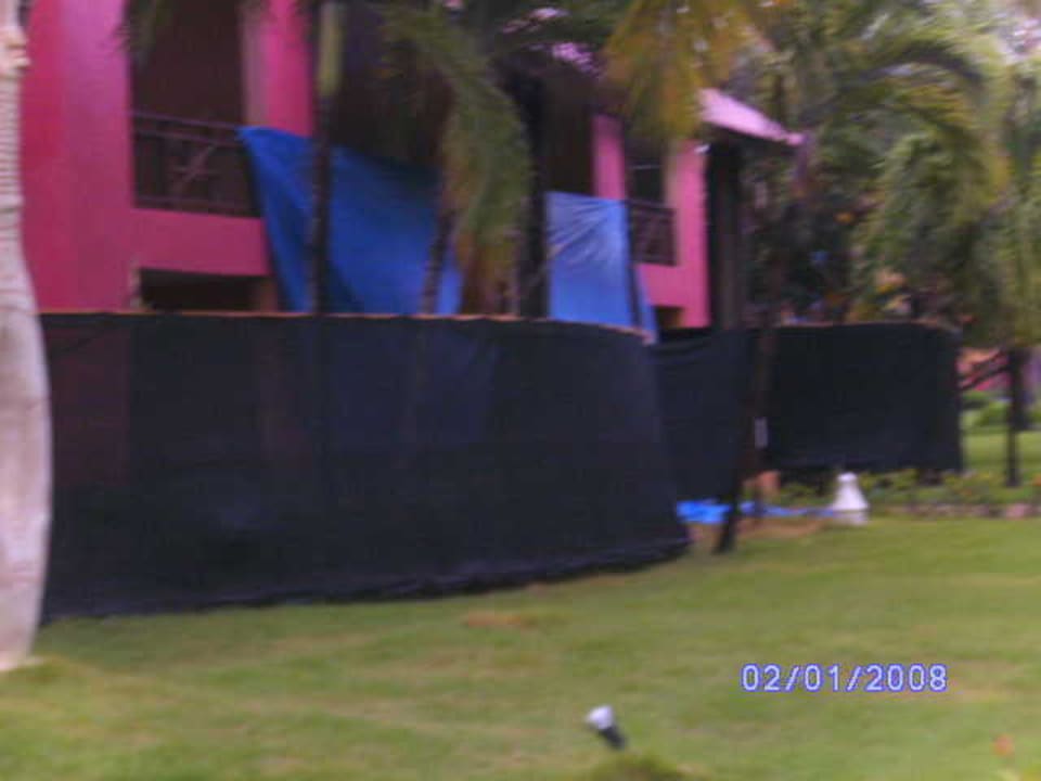 Das ist die kleine Baustelle im Hotel  Punta Cana Princess All Suites Resort & Spa