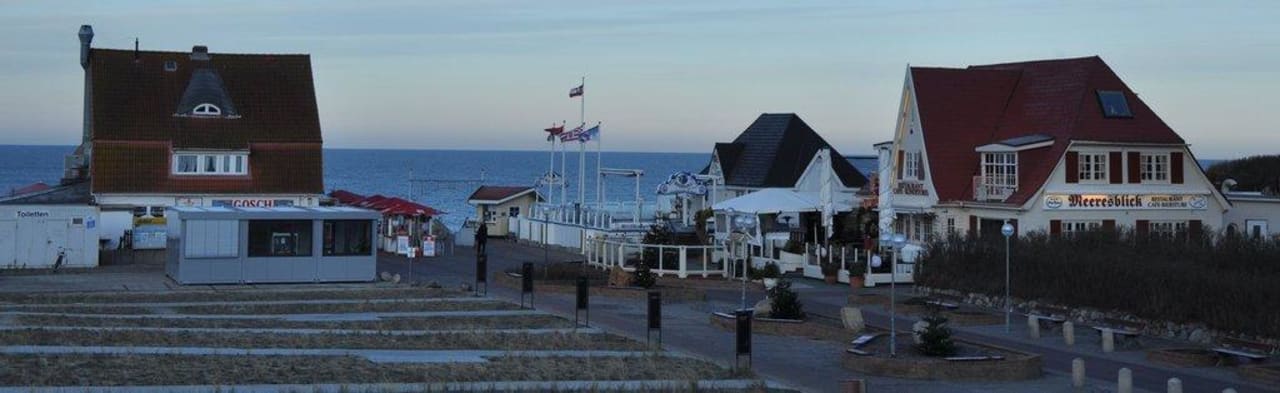 Meerblick vom Hotel: Gosch und Strandzugang Lindner Hotel Sylt