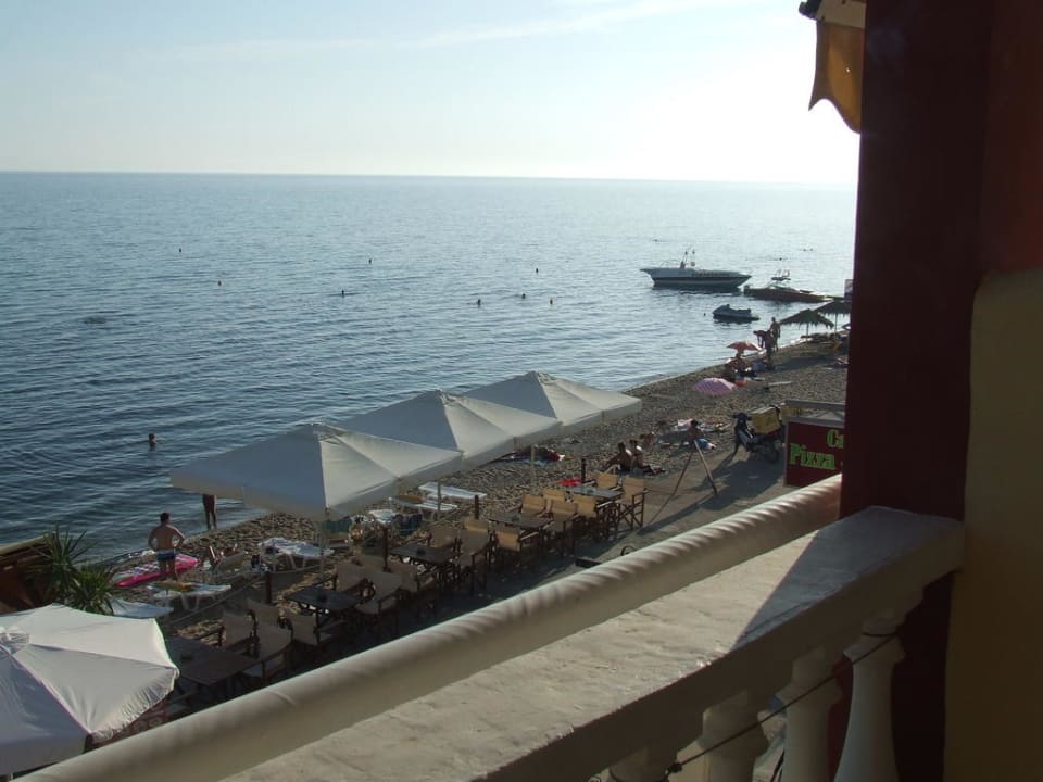 Ausblick von unserem Balkon Hotel Agali