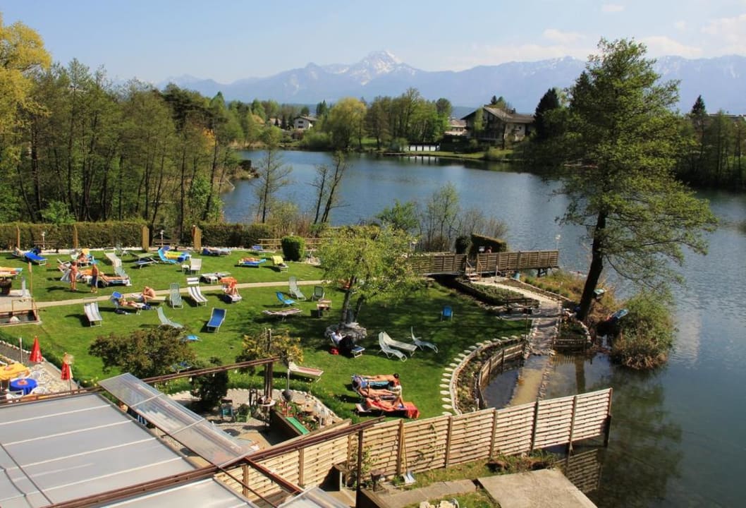 Neuer Kneippweg in der wunderschönen Außenanlage Hotel Seestuben