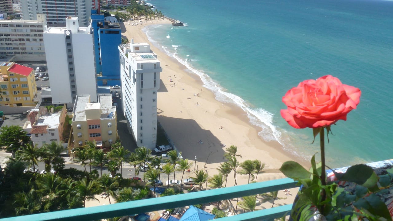 Blick vom Hotel Balkon Hotel San Juan Marriott Resort & Stellaris Casino