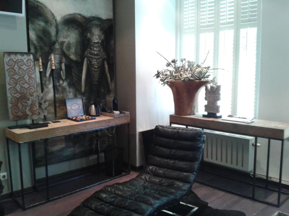 Afrikanisch angehauchtes Ambiente Bouteaque Hotel Maastricht