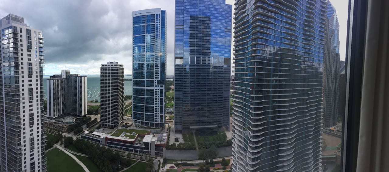 Blick aus der 37. Etage, Stadtblick Hotel Swissotel Chicago