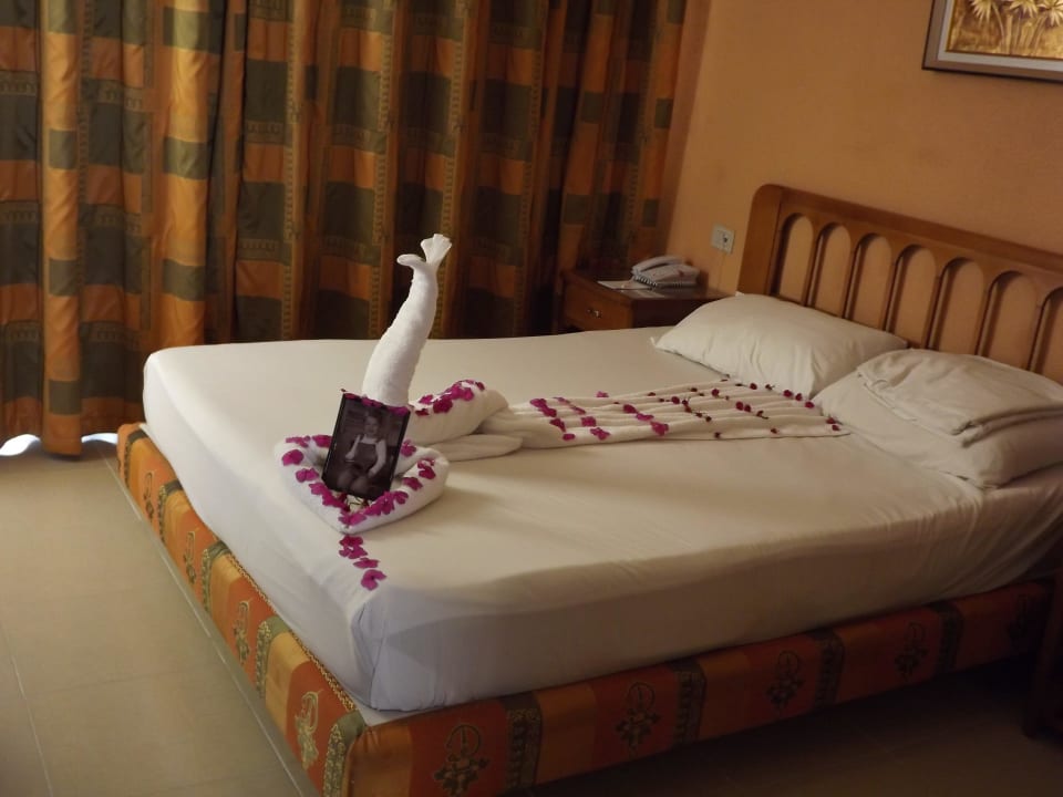 Abschiedsgruß vom Zimmerservice.Letzter Tag Albatros Sharm Resort