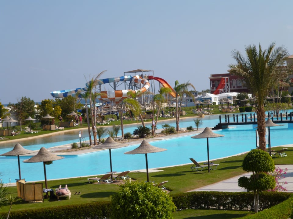 Blick vom Balkon JAZ Aquamarine Resort