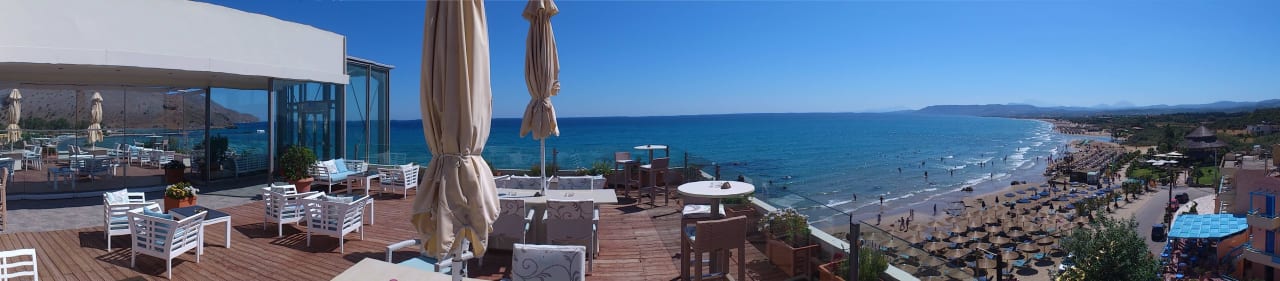 Panorama von der Skybar Hotel Corissia Princess