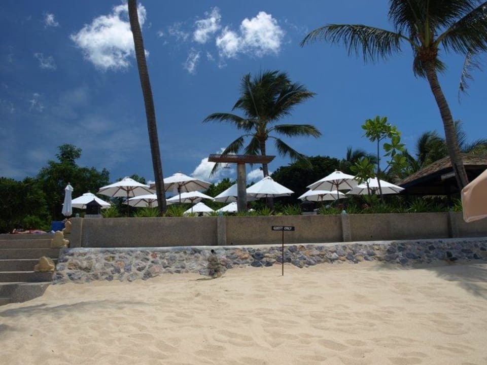 Blick vom Strand zum Poolbereich Rummana Boutique Resort