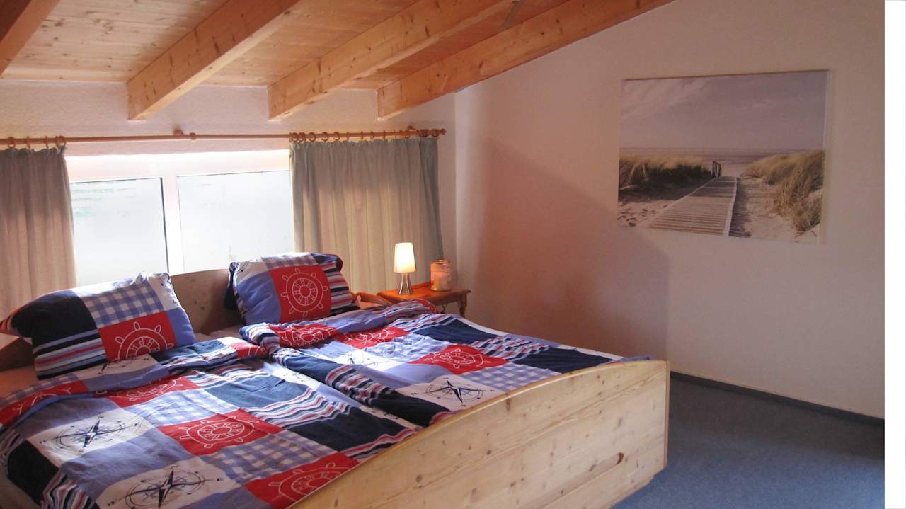 Das Doppelbett Ferienhaus Deichschätzchen