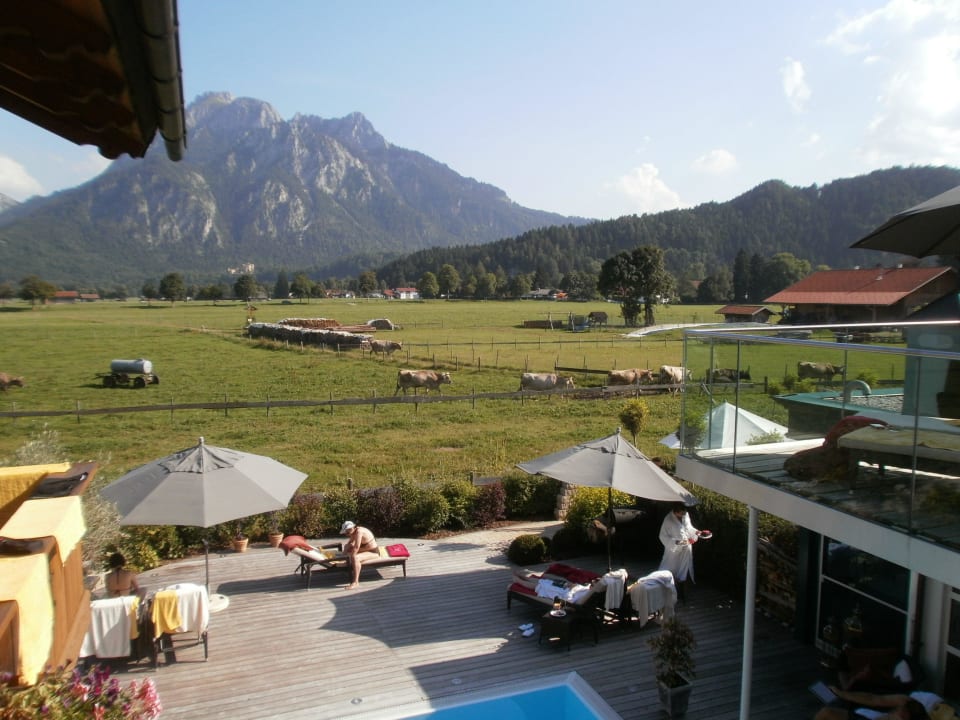 Blick von der Panoramaterrasse Hotel Das Rübezahl