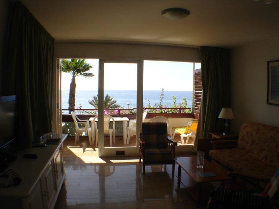 Das Wohnzimmer mit Balkon Hotel San Nicolas