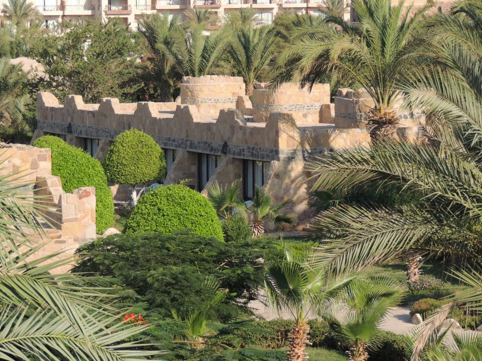 Blick auf die Bungalows Utopia Beach Club