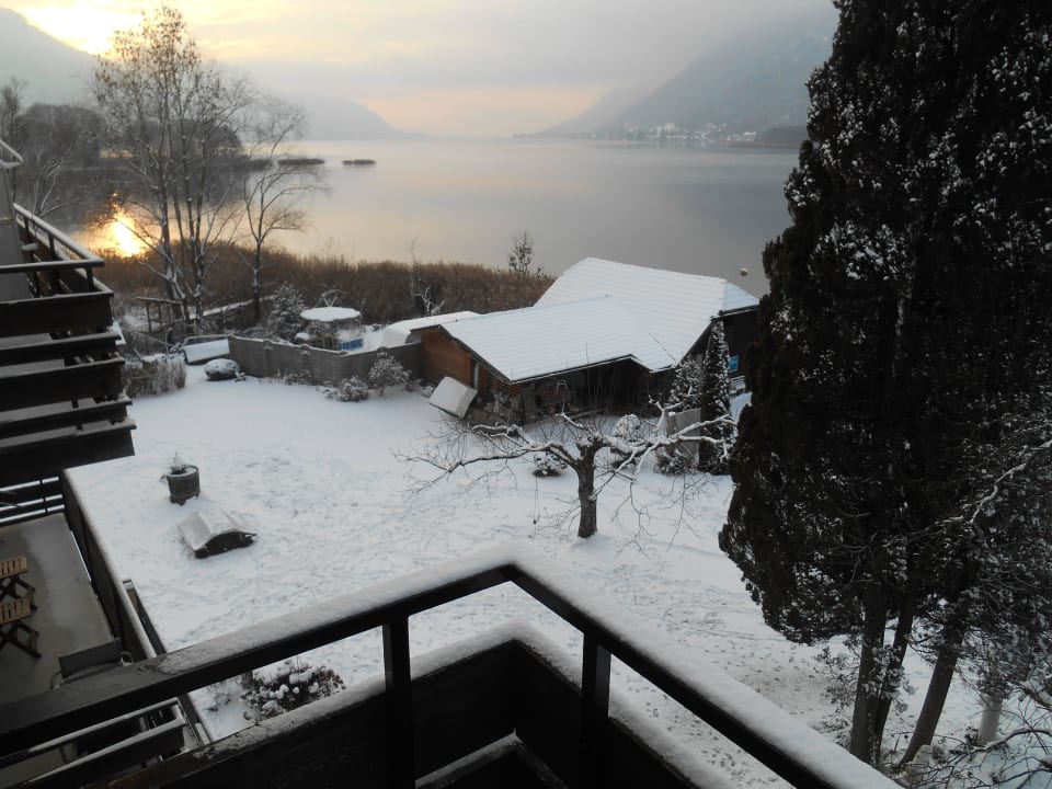 Blick vom Zimmer auf den See Strandhotel Prinz