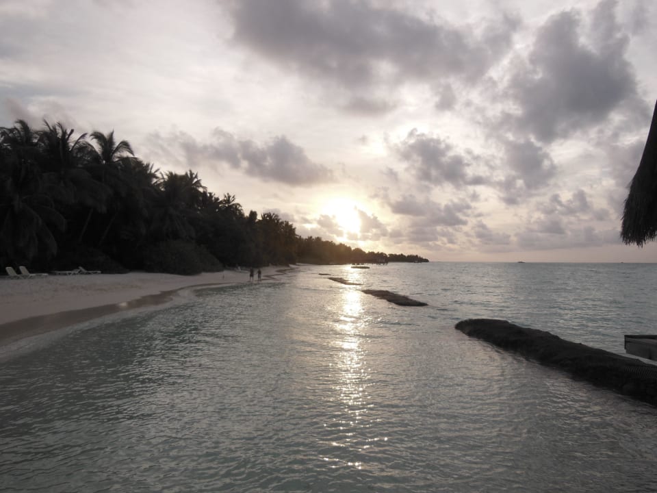 Ausblick vom Steg Kuramathi Maldives