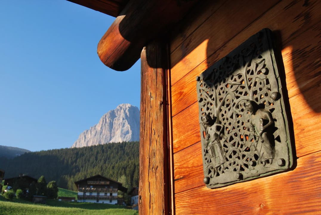 Uitzicht van op een terras Mountain Chalet Pra Ronch