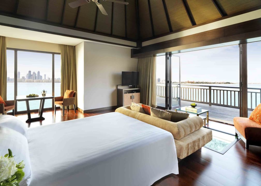 Over Water Villa Bedroom Anantara The Palm Dubai Resort