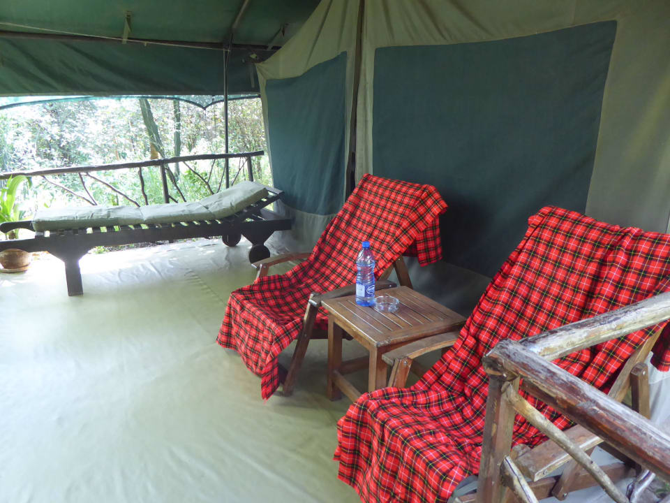 Vor unserem Zelt Aruba-Mara Camp