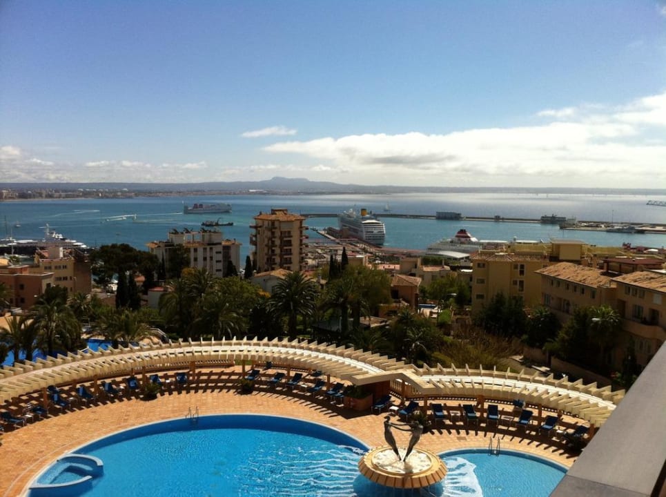 Blick vom Balkon GPRO Valparaiso Palace & Spa