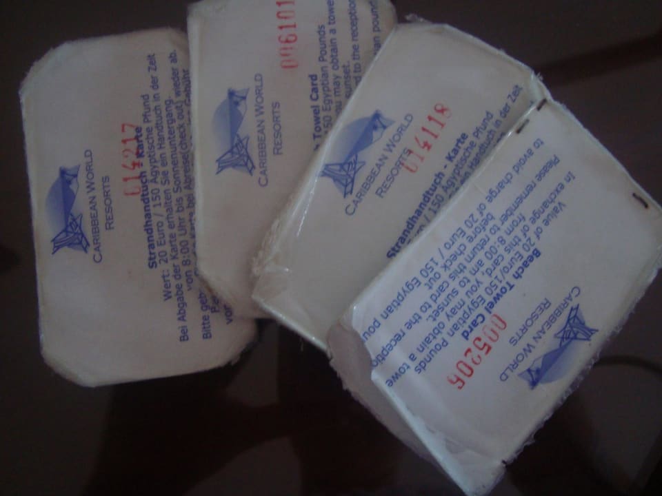 Ticket für Badetücher Sentido Caribbean World Soma Bay