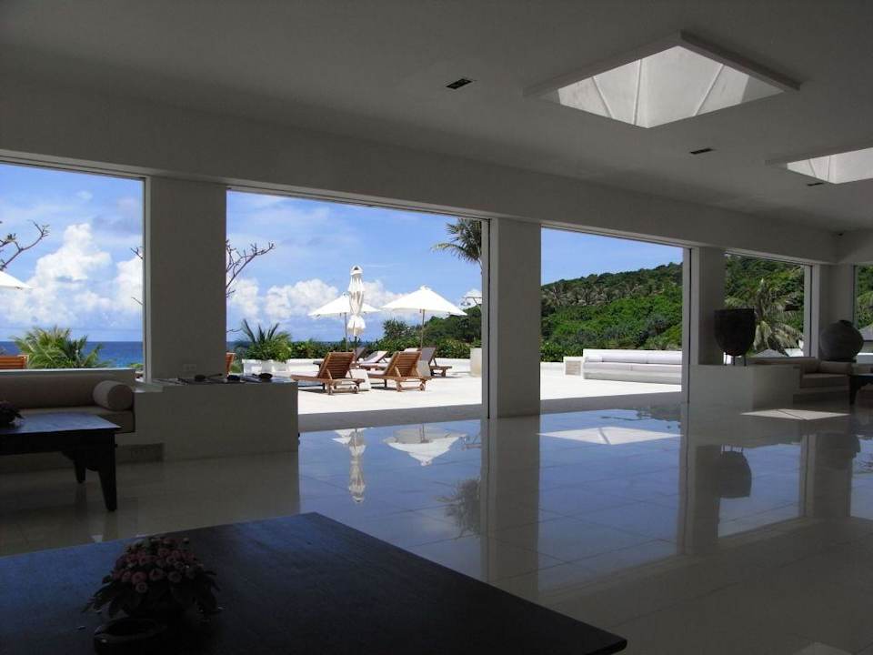 Blick aus der Bibliothek Hotel The Racha