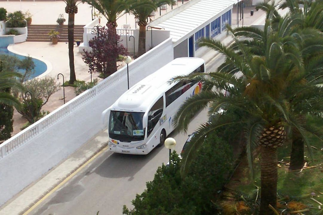 Blick vom Balkon III. Etage nach unten Zimmer 301 Hipotels Said  Hotel