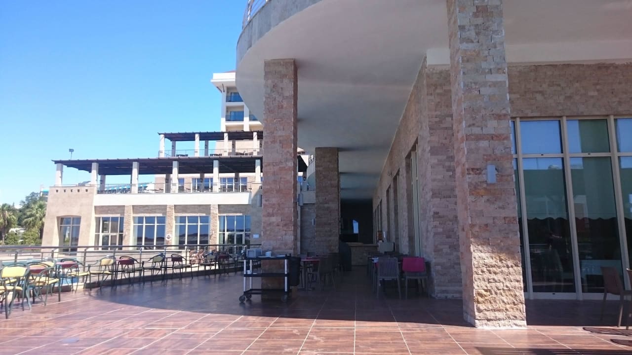Aussen Terasse Horus Paradise Luxury Resort & Club