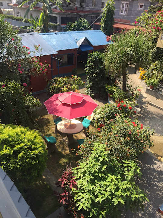 Gartenanlage New Annapurna Guest House