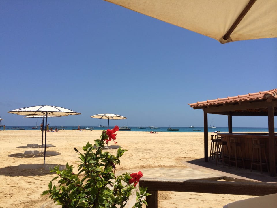 Tolle Aussicht von der Strandbar Hotel Morabeza