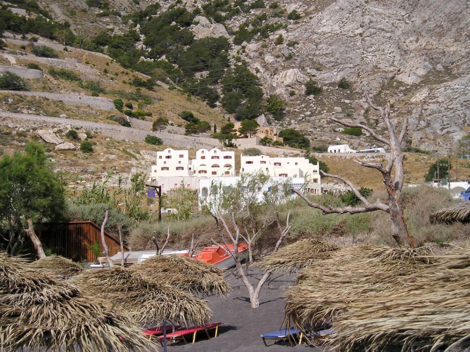 Hotel Epavlis - vom Strand aus gesehen Hotel Epavlis