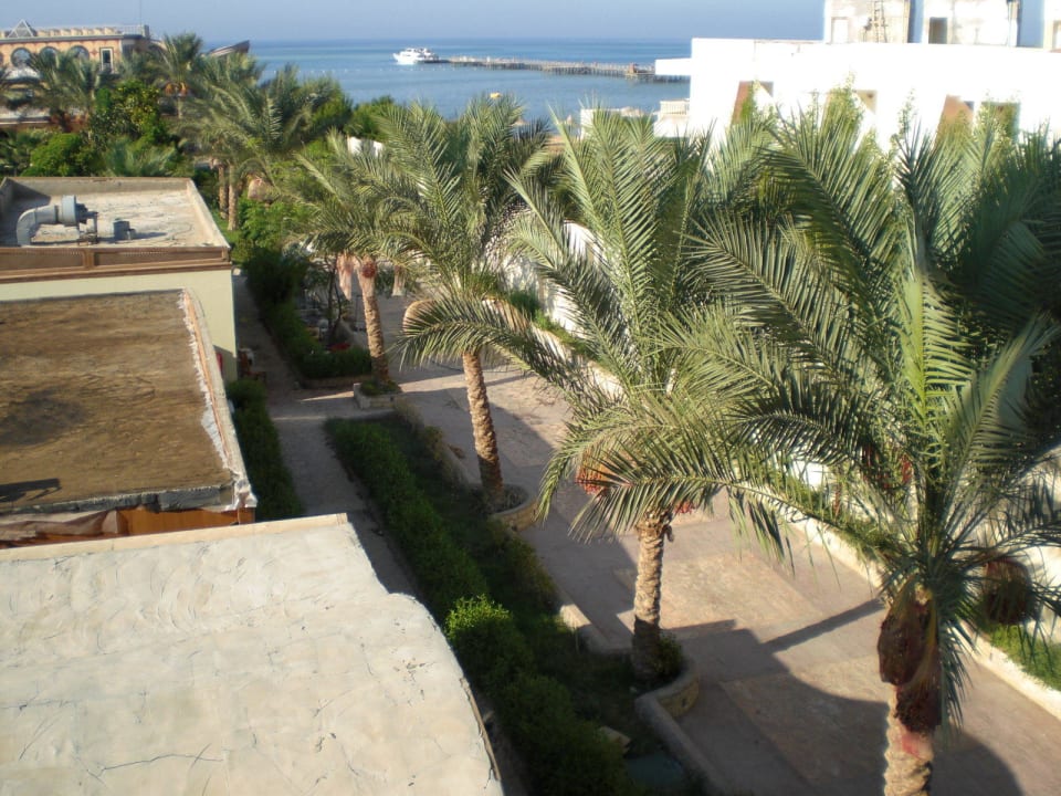 Aussicht vom Flurfenster Le Jardin Aqua Park Resort