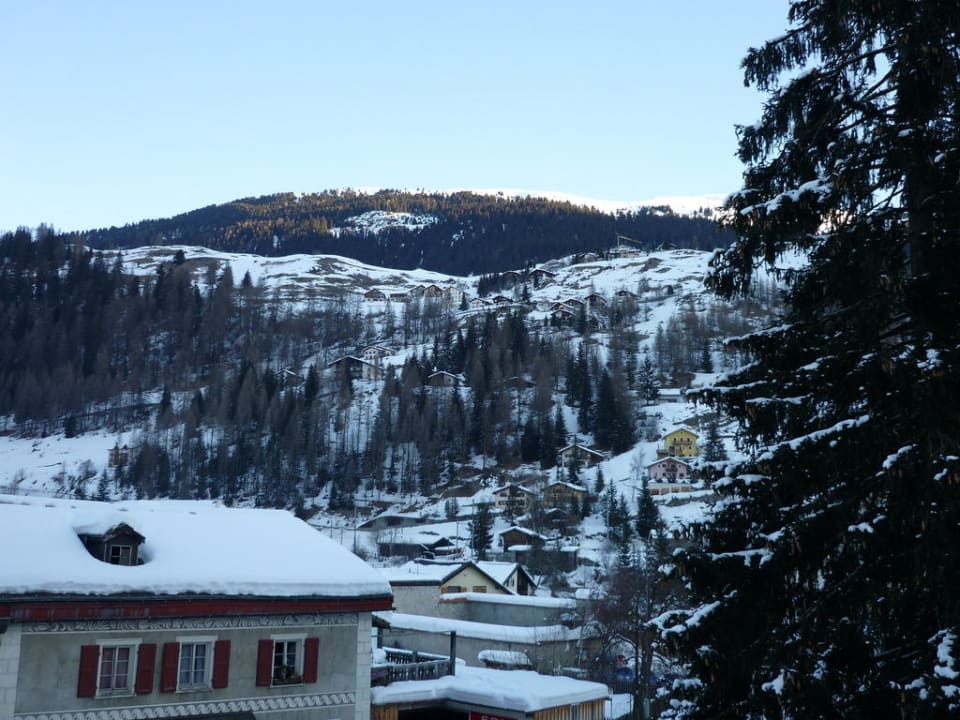 Blick aus dem Zimmer Hotel Piz Ela