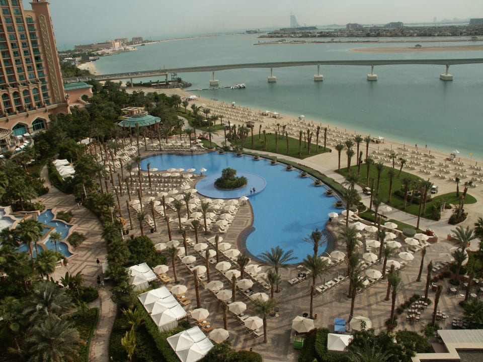 Ausblick vom Balkon Atlantis, The Palm
