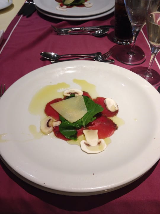 Rinder Carpaccio im La Cucina Limak Lara Deluxe Hotel & Resort