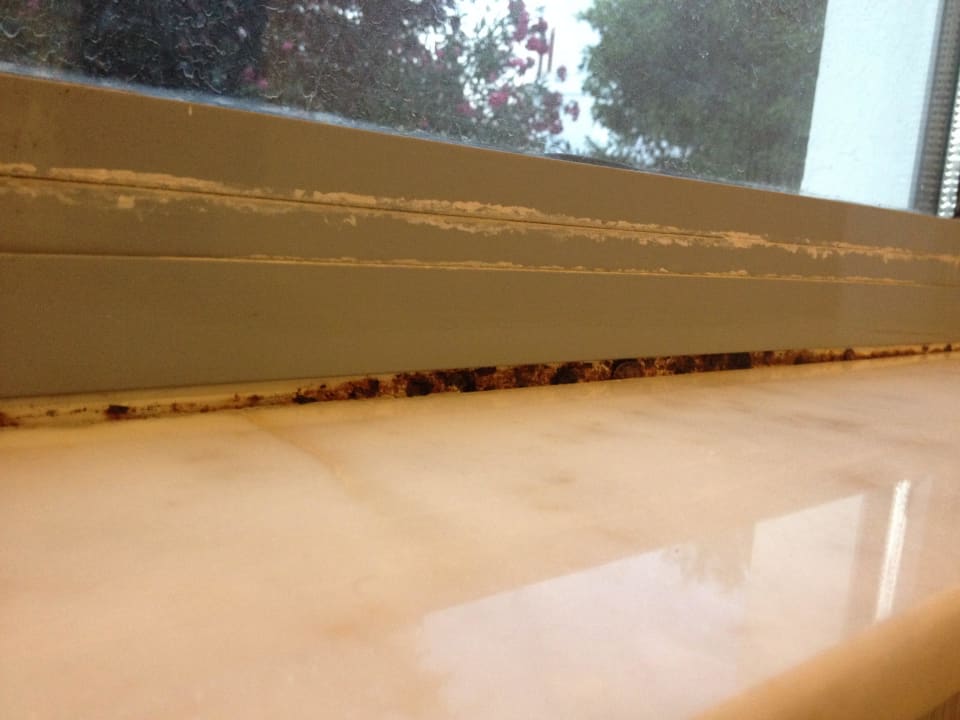 Schimmel an den Fenstern Sentinus Hotel