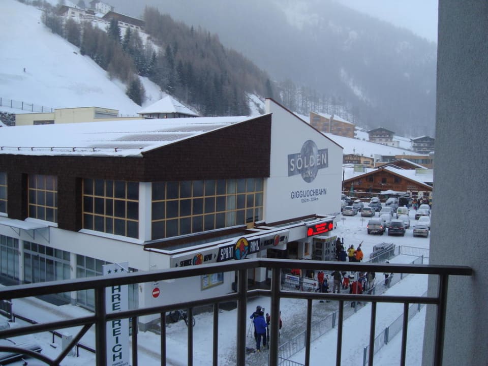 Aussicht vom Balkon  stefan Hotel